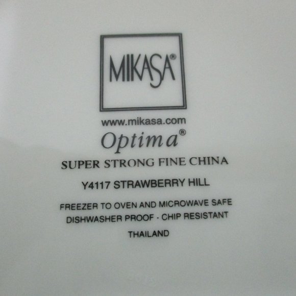 Mikasa Optima Strawberry Hill Serving Bowl Y4117 Chip Resistant Fine China Vtg - Picture 9 of 9